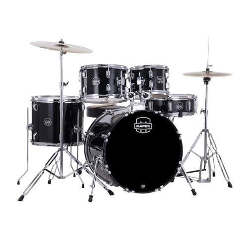 MAPEX CM5044FTC-DK-SC Batería Acústica Serie COMET de 5 Piezas Color Dark Black