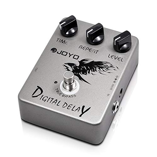 JOYO JF-08 Pedal de efecto de retardo digital para guitarra eléctrica y bajo Rango de tiempo de retardo...
