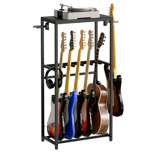 MAHANCRIS - Soporte para guitarra, soporte acústico, guitarra eléctrica, bajo, soporte múltiple para...