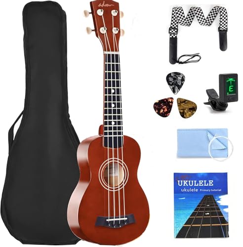 21 Pulgadas Ukelele Clásico, Ukelele de 4 Cuerdas, Ukeleles Profesionales para Principiantes con Correa...