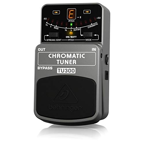 Behringer CHROMATIC TUNER TU300 Ultimate Guitar/Bass Tuner, Grey