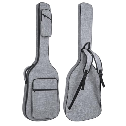 Bolsa de bajo de 47 pulgadas, acolchado de 11 mm, impermeable, bolsa de bajo eléctrico, funda para...