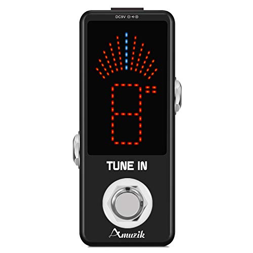 Amuzik Guitar Tuner Pedal High Precision Guitar Chromatic Tuner Pedal ± 1 Cent True Bypass