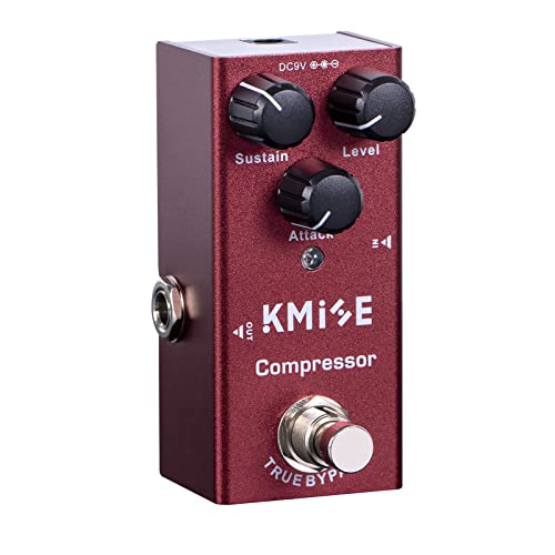 lotmusic Pedal de efectos de guitarra eléctrica Mini tipo único DC 9V True Bypass (Compresor)