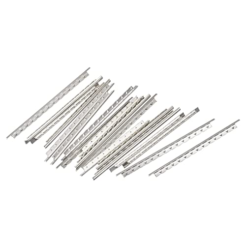MECCANIXITY Diapasón de alambre de traste para ukelele, 18 trastes, 1,8 mm, tono plateado para reemplazo...