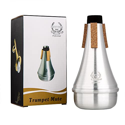 Rhythm - Silenciador de trompeta, silenciador de trompeta, silenciador de aluminio ligero para práctica...