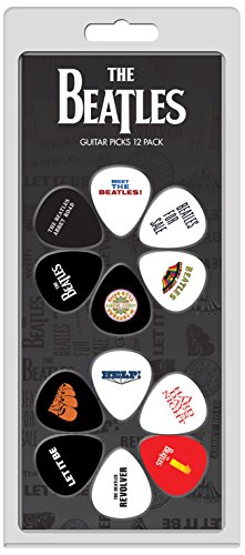 The Beatles - Púas de guitarra - Celuloide - Producto con licencia oficial - Diseños surtidos - Mediano...