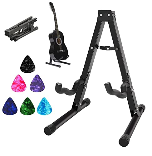 Soporte para Guitarra Plegable Universal Guitar Stand de Metal Tipo A Portátil para Instrumentos...