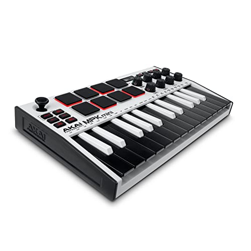 Akai Professional MPK Mini MK3 - Teclado Controlador MIDI USB de 25 Teclas con 8 Drum Pads, 8 Perillas,...
