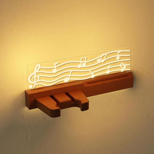 Ilumina el soporte de la guitarra montado en la pared, Colgante de guitarra recargable usb con soporte de...