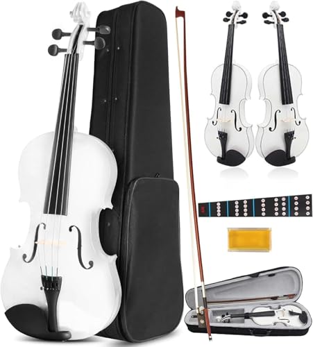 WEAGP Violín, Violin 4/4 con Brea Arco y Estuche, Cuerdas, Colofonia, Violin Profesional para...