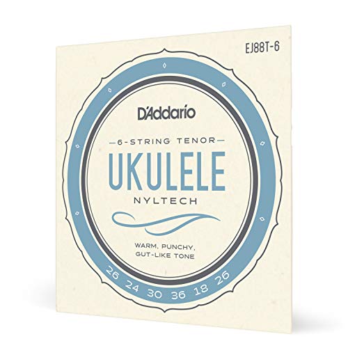 D'Addario EJ88T-8 Nyltech Ukulele, 8-String Tenor