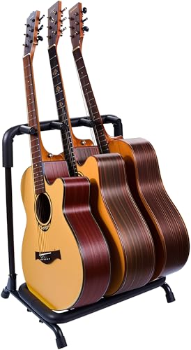 Soporte para Guitarra, Base para Guitarra Universal, Con Tubo de Espuma, Pies de Goma, Plegable en Una...