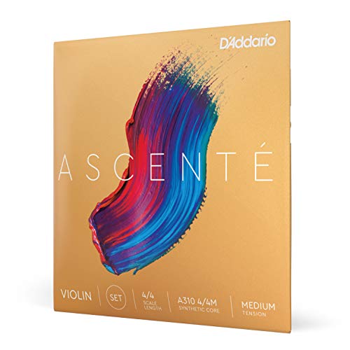 D'Addario A310 4/4M Medium Tension Ascenté Violin String Set, 4/4 Scale