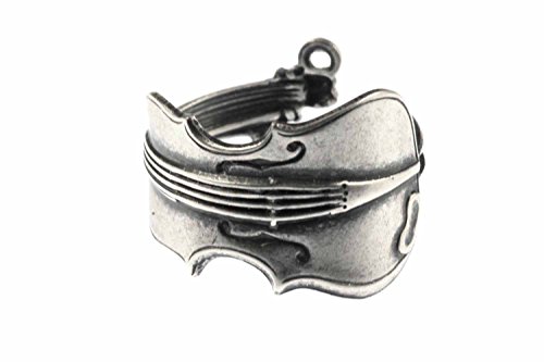 Miniblings Violín Violinista Plata Violinista Orquesta Violinista, 60mm, Plata, desconocido