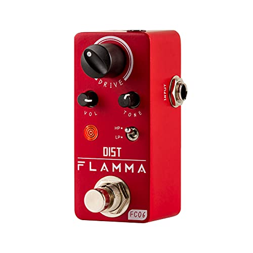 FLAMMA FC06 - Pedal de distorsión para guitarra eléctrica, pedal analógico de guitarra, carcasa de...