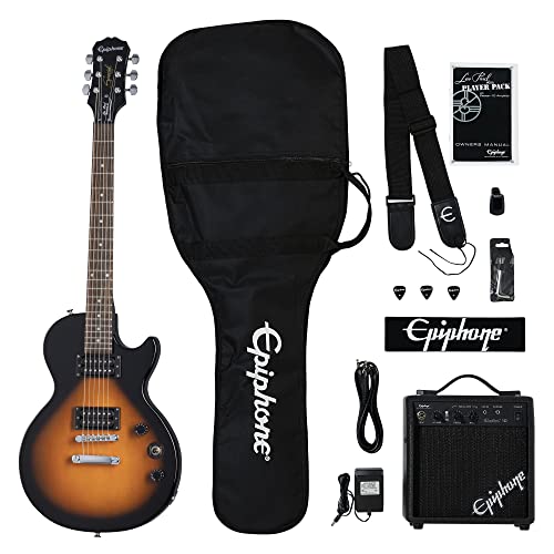 Epiphone PPEG-EGL1VSCH1 Paquete Guitarra Eléctrica, color Sunburst