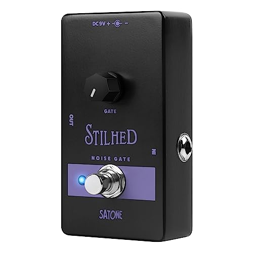 Satone S810 Stilhed Noise Gate Pedal de efecto guitarra eléctrica – Efecto supresor de ruido pedal de...