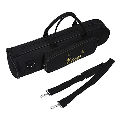 VGEBY Bolso de Trompeta, Funda de Trompeta Ajustable Suave de Oxford con cinturón de Hombro(Negro)...