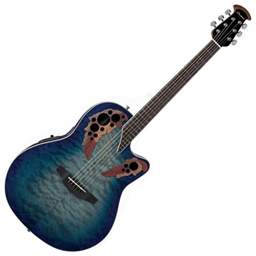 Ovation Celebrity Collection - Guitarra acústica-eléctrica de 6 cuerdas, derecha, multicolor, cuerpo...