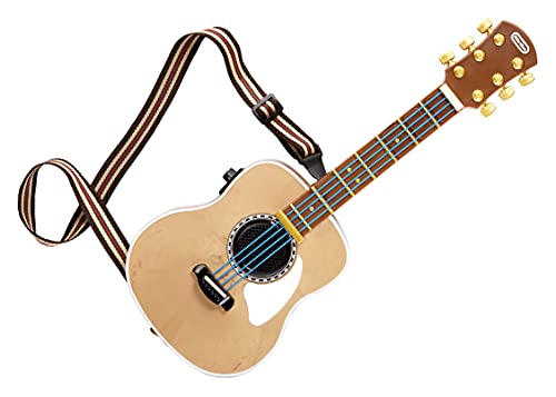 Little Tikes My Real Jam Guitarra Acústica - Guitarra de Juguete con Funda y Correa - 4 Modos de...