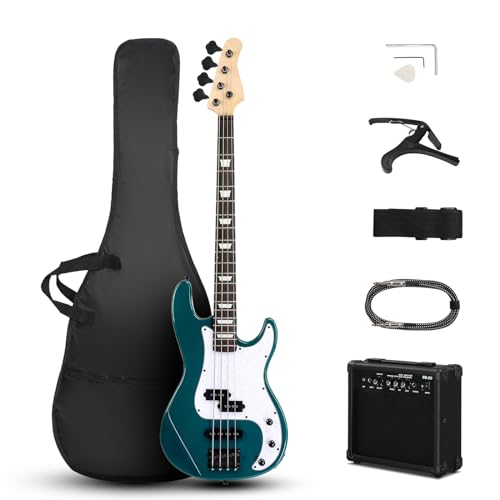 Ktaxon - Guitarra de bajo eléctrico de 4 cuerdas, estilo PB, kit estándar para principiantes para...