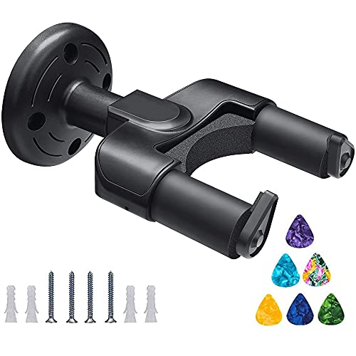 Soporte de Pared para Guitarras, Auto-Lock Soporte para Instrumentos Musicales, Colgador de Guitarra,...