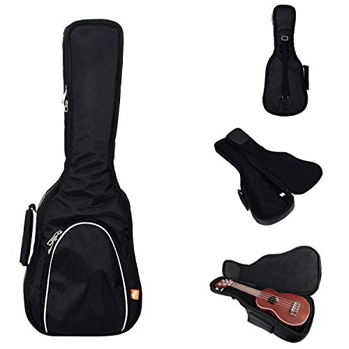 Hola! Music Fundas de ukelele, Negro, Soprano 21 Inch