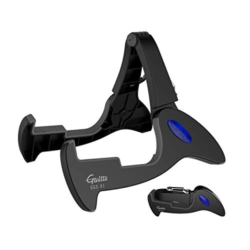 GUITTO - Trípode de guitarra ajustable clásico con marco en A, universal para guitarras acústicas y...