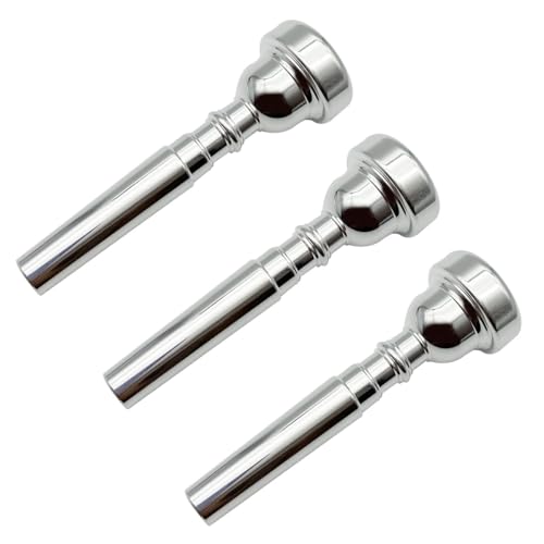 Missmore 3C 5C 7C - Juego de boquilla de trompeta chapada en plata, accesorio profesional de instrumentos...