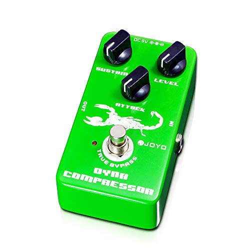 JOYO JF-10 Dynamic Compressor Pedal, Pedal de efectos de guitarra para guitarra eléctrica
