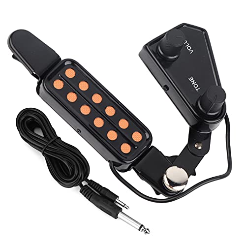 Transductor Eléctrico Acústico para Pastilla de Guitarra con 12 Orificios de Sonido, Pastilla de...