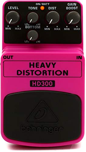 Behringer HEAVY DISTORTION HD300 Heavy Metal Distortion Effects Pedal