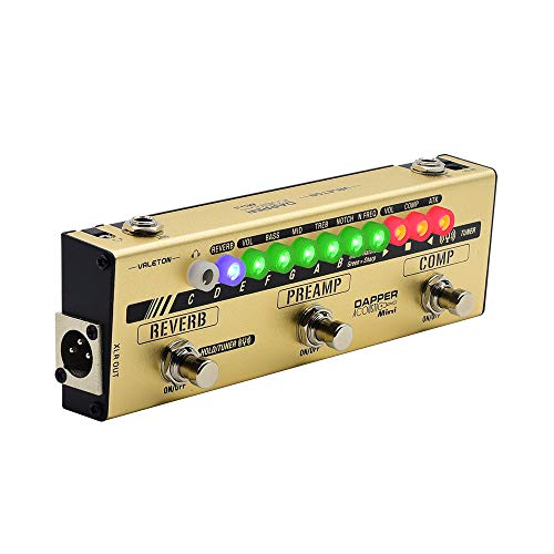 VALETON Dapper Miniguitarra acústica acústica acústica DI Preamplificador analógico multiefectos...
