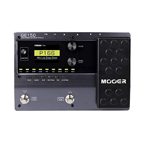 MOOER - Pedal de efectos múltiples GE150, con modelado de amplificadores para guitarra eléctrica ,...