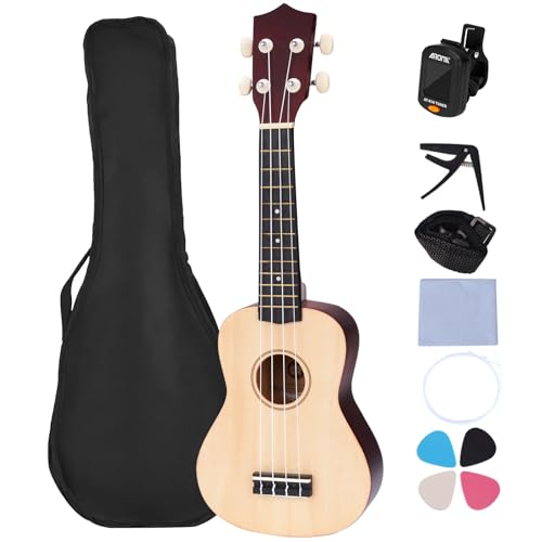 GMK Ukelele de 4 Cuerdas, 21 Pulgadas Ukelele Clásico, Ukeleles Profesionales para Principiantes con...