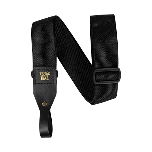 Ernie Ball PolyPro Correa de guitarra acústica - Negro