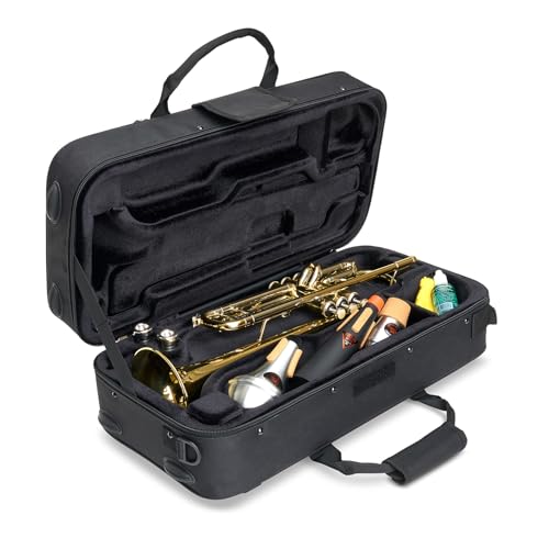 Protec Estuche rectangular Trumpet MAX con almacenamiento interior silencioso, modelo MX301