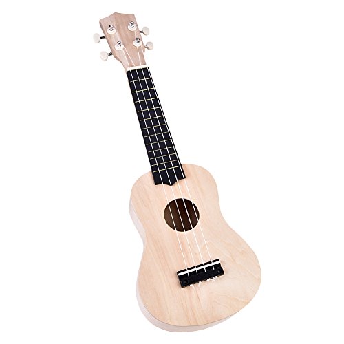 DIY Ukelele, 21 pulgadas Basswood Ukelele de 4 cuerdas Kit de bricolaje Accesorio para instrumentos...