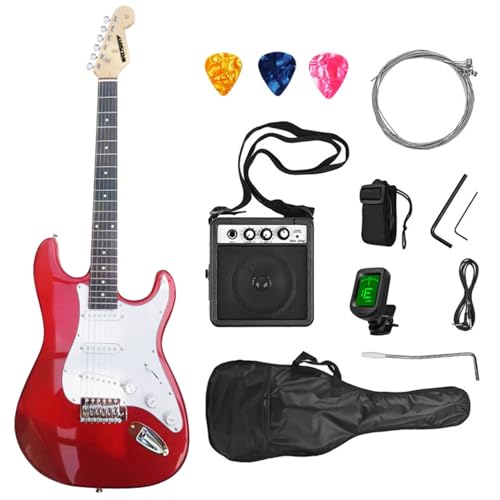 NOVAKA Juego de guitarra eléctrica, guitarra eléctrica con bolsa de almacenamiento,(incluye púa,...