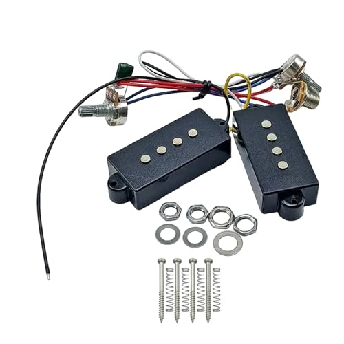 Pastillas de bajo eléctrico de repuesto para preamplificador de circuito, pastilla de 4 cuerdas,...