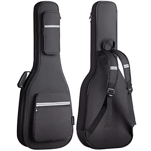 CAHAYA Bolsa Guitarras Electrica Acolchada 12mm Funda de Guitarras Electrica con 6 Bolsillos para Libros...