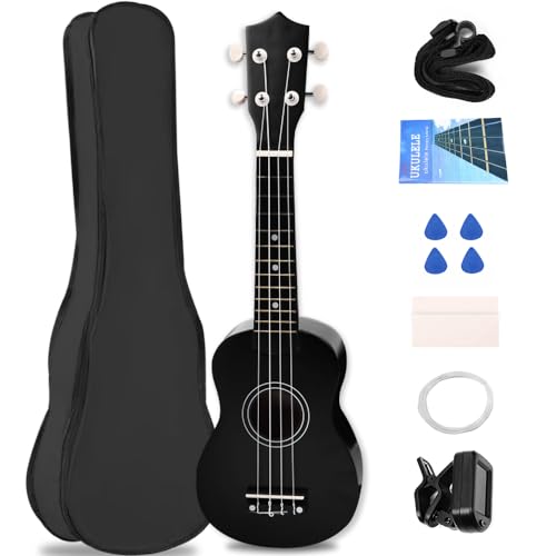 Dorkis Ukelele de 21 Pulgadas, Soprano Ukulele, Ukeleles Profesionales, Viene con Bolsa, Ukeleles,...