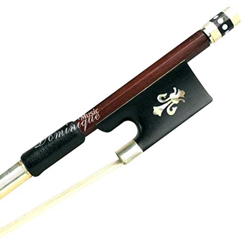 D Z Strad 300 - Arco para violín de madera de Brasil con rana flor de ébano (3/4 - tamaño)