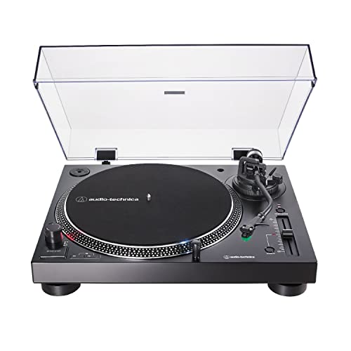 Audio-Technica - Tocadiscos AT-LP120XUSB-BK con accionamiento directo (analógico y USB), totalmente...