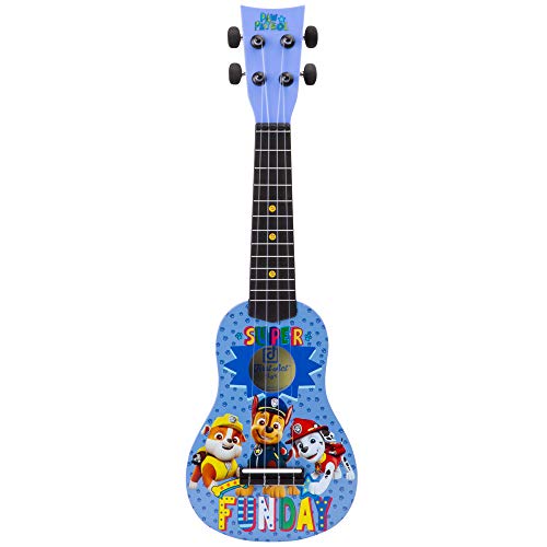 Ukelele de juguete Paw Patrol de First Act, 20 pulgadas, con cuerdas de nailon, engranajes de afinación,...