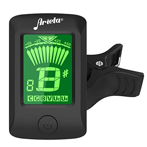 Arieta Afinador de Guitarra/Bajo. Afinador Digital Arpegio con Clip para Guitarra Acustica, Electrica,...