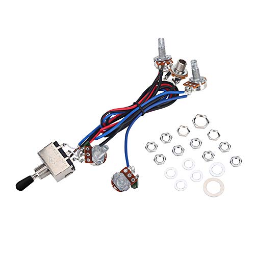 Bnineteenteam Reemplazo del Kit de arnés de cableado de Guitarra eléctrica, Interruptor de Palanca 2T...