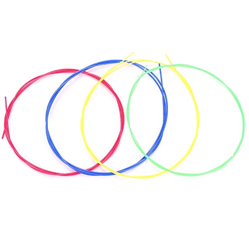 Eujgoov 4pcs Ukulele Strings Colorful Nylon Ukulele Strings Ukelele Cuerdas de Colores Accesorios