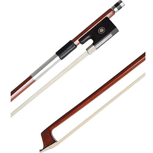 AMZZ - Arco de violín de madera brasileña superior 4/4 para estudiantes intermedios y avanzados, lazo...